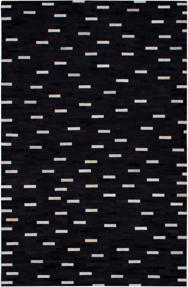 Accent  Southwestern Black Area rug 5x8 Argentina Handmade 271929