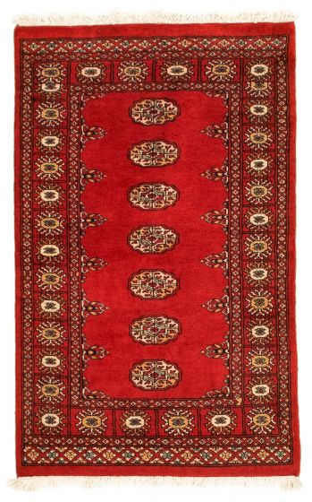 Bordered  Tribal  Area rug 3x5 Pakistani Hand-knotted 328446