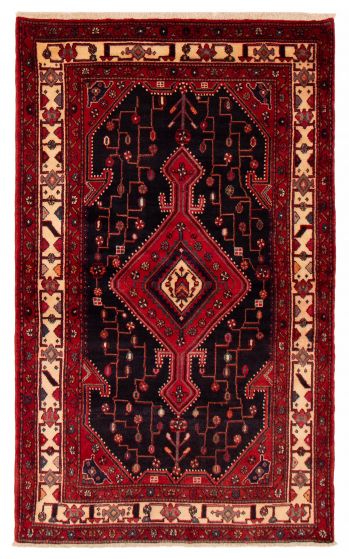Traditional Blue Area rug 5x8 Turkish Hand-knotted 394019