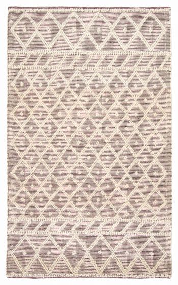 Braided  Transitional Ivory Area rug 5x8 Indian Braid weave 394182