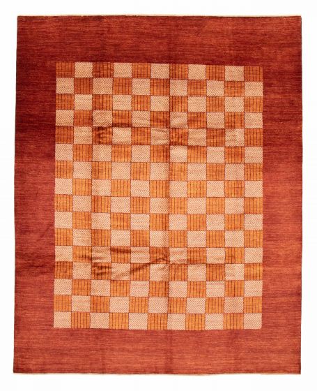 Transitional Brown Area rug 6x9 Pakistani Hand-knotted 379099
