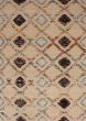 Transitional Ivory Area rug 5x8 Indian Hand-knotted 246264