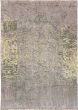 Bordered  Transitional Grey Area rug 6x9 Indian Hand-knotted 271695