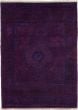 Casual  Transitional Purple Area rug 3x5 Indian Hand-knotted 280099