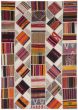 Bohemian  Southwestern Ivory Area rug 6x9 Turkish Flat-weave 288257