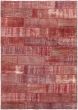 Casual  Transitional Red Area rug 5x8 Turkish Hand-knotted 307251