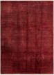 Overdyed  Transitional Red Area rug 10x14 Indian Hand-knotted 307768