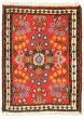 Bordered  Traditional Red Area rug 2x3 Persian Hand-knotted 324859