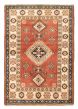 Bordered  Tribal Brown Area rug 3x5 Afghan Hand-knotted 329296