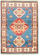 Bordered  Traditional Blue Area rug 3x5 Afghan Hand-knotted 330304