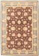Bordered  Traditional Brown Area rug 5x8 Pakistani Hand-knotted 330471