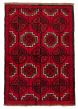 Bordered  Tribal Red Area rug 3x5 Afghan Hand-knotted 332849