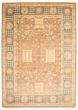Bordered  Traditional Brown Area rug 10x14 Pakistani Hand-knotted 338336