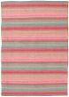 Flat-weaves & Kilims  Transitional Pink Area rug 4x6 Turkish Flat-weave 339306