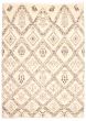 Moroccan  Tribal Ivory Area rug 9x12 Pakistani Hand-knotted 339545