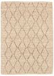 Braided  Tribal Ivory Area rug 4x6 Indian Braid weave 340195