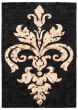 Accent  Transitional Black Area rug 4x6 Argentina Handmade 340307