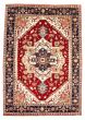 Bordered  Traditional Red Area rug 10x14 Indian Hand-knotted 344183