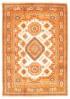 Bordered  Traditional Ivory Area rug 10x14 Indian Hand-knotted 347308