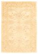 Bordered  Traditional Ivory Area rug 5x8 Turkish Hand-knotted 347525