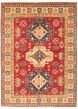Bordered  Traditional Red Area rug 5x8 Afghan Hand-knotted 348325