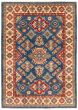 Bordered  Traditional Blue Area rug 6x9 Afghan Hand-knotted 361401
