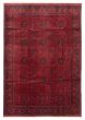 Bordered  Traditional Red Area rug 6x9 Afghan Hand-knotted 361544