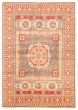 Bordered  Traditional Red Area rug 6x9 Afghan Hand-knotted 363520