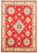 Bordered  Traditional Red Area rug 10x14 Afghan Hand-knotted 363547