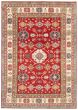 Bordered  Traditional Red Area rug 6x9 Afghan Hand-knotted 364388