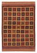 Bordered  Tribal Brown Area rug 3x5 Afghan Hand-knotted 365433