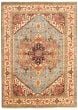 Bordered  Traditional Blue Area rug 10x14 Indian Hand-knotted 368126