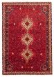 Bordered  Traditional Red Area rug 6x9 Turkish Hand-knotted 369167