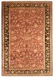 Bordered  Traditional Red Area rug Unique Afghan Hand-knotted 370050