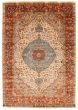 Bordered  Traditional Ivory Area rug 10x14 Indian Hand-knotted 370185