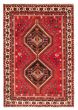 Bordered  Traditional Red Area rug 3x5 Turkish Hand-knotted 370959