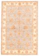 Bordered  Traditional Grey Area rug 5x8 Pakistani Hand-knotted 373860