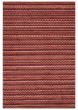 Stripes  Transitional Red Area rug 3x5 Indian Hand Loomed 374633
