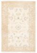 Bordered  Transitional Ivory Area rug 3x5 Pakistani Hand-knotted 374950