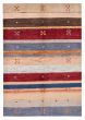 Stripes  Transitional Multi Area rug 5x8 Pakistani Hand-knotted 375754