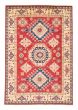 Bordered  Traditional Red Area rug 6x9 Afghan Hand-knotted 376978