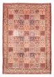 Bordered  Vintage/Distressed Red Area rug 6x9 Turkish Hand-knotted 378095