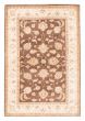 Bordered  Traditional Brown Area rug 3x5 Afghan Hand-knotted 379404