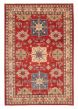 Bordered  Geometric Red Area rug 9x12 Afghan Hand-knotted 379933