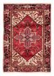 Bordered  Traditional Red Area rug 4x6 Persian Hand-knotted 382243