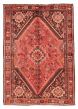 Bordered  Tribal Red Area rug 5x8 Persian Hand-knotted 383633