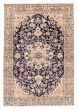 Bordered  Traditional Blue Area rug 3x5 Persian Hand-knotted 384955