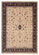 Bordered  Traditional Ivory Area rug 10x14 Pakistani Hand-knotted 391640