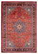 Bordered  Traditional Red Area rug 6x9 Turkish Hand-knotted 392829