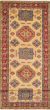 Geometric  Traditional Ivory Runner rug 16-ft-runner Afghan Hand-knotted 247348